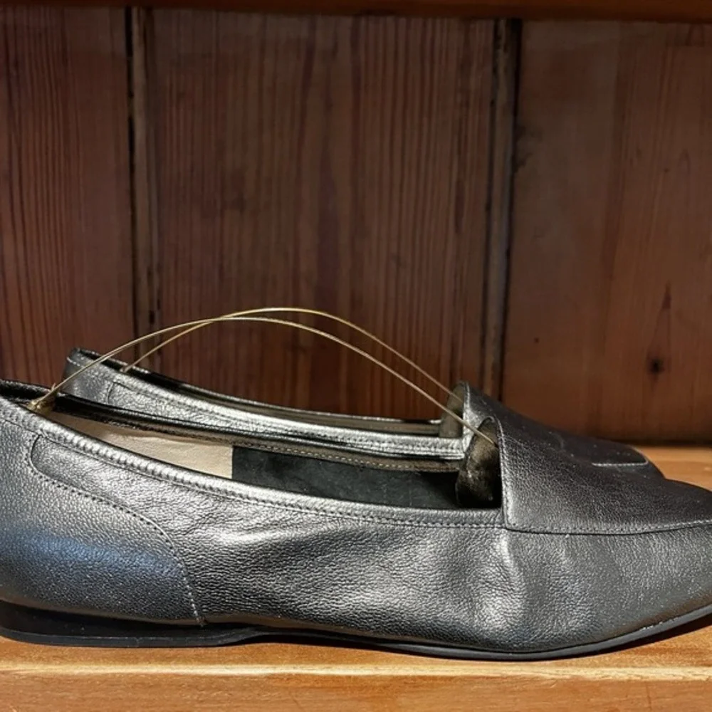 Enzo Angiolini Liberty Bronze Leather Flat Loafers Shoes Slip On Casual Size 8M